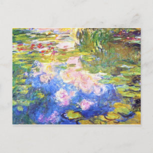Cartão Postal Water Lily Pond Claude Monet