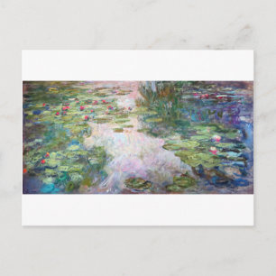 Cartão Postal Water Lily Pond em Giverny, Claude Monet