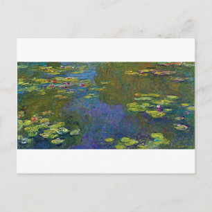 Cartão Postal Water Lily Pond em Giverny, Claude Monet