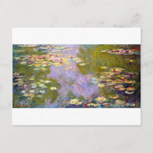 Cartão Postal Water Lily Pond em Giverny, Claude Monet