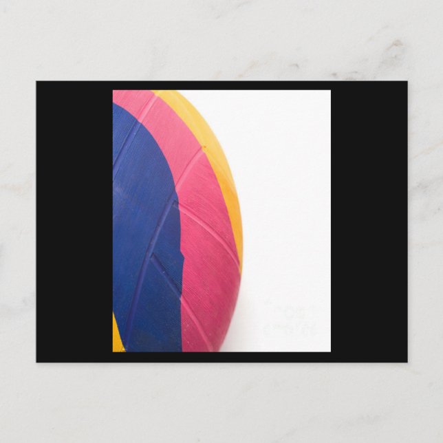 Cartão Postal Water Polo Ball Swimming Compete Athlete (Frente)