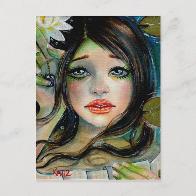 Cartão Postal Waterbabe e a pérola negra (Frente)