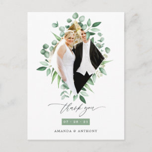 Cartão Postal Watercolor Eucalyptus Woodland Greenerescer Obriga