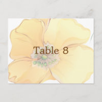 Watercolor Florals Wedding Place Card Tamanho: