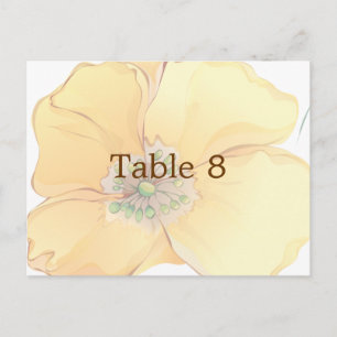 Cartão Postal Watercolor Florals Wedding Place Card Tamanho: