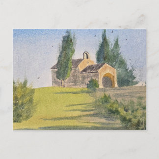Cartão Postal Watercolor Landscape Painting
