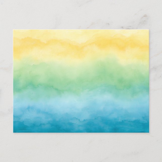 Cartão Postal watercolor postcard (Frente)