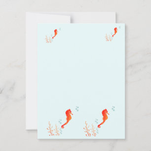 Cartão Postal Watercolor Seacavalo Mug - Cute Ocean Animal Cup