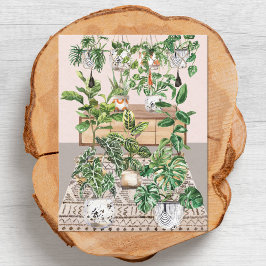 Cartão Postal Watercolor Tropical