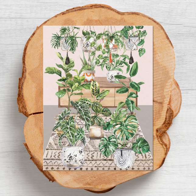 Cartão Postal Watercolor Tropical (Close up)