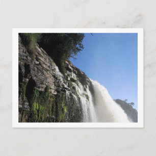 Cartão Postal Waterfall 3 Venezuela Paisagem da selva de belas a