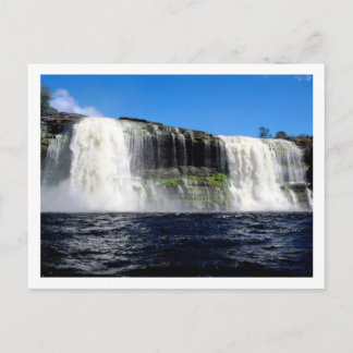 Cartão Postal Waterfall 4 Venezuela Paisagem da selva de belas a