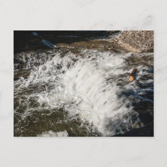 Cartão Postal Waterfall, Robert H Treman State Park, Nova Iorque (Frente)