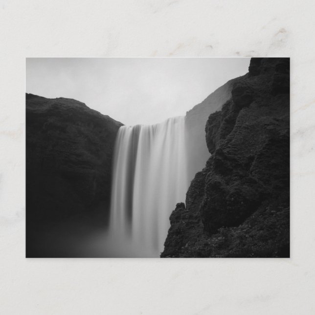 Cartão Postal Waterfalls | Skogafoss Waterfall, Iceland (Frente)