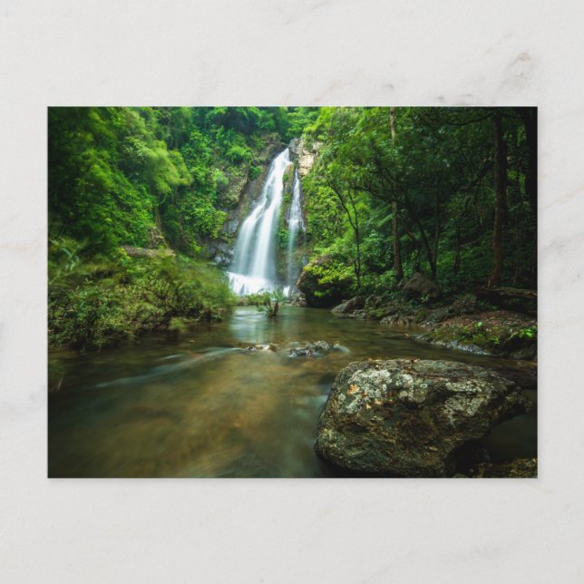 Cartão Postal Waterfalls | Tamnung Waterfall, Phuket Thailand (Frente)