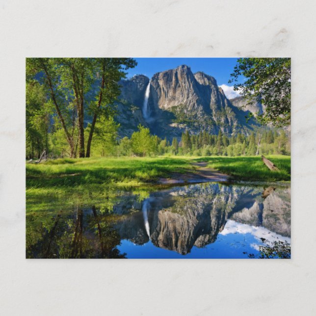 Cartão Postal Waterfalls | Yosemite Falls, California (Frente)