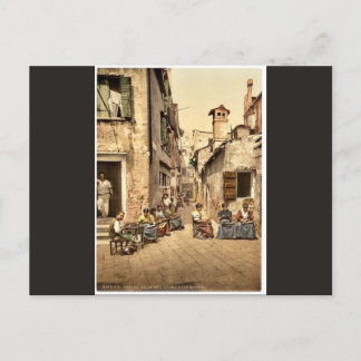 Cartão Postal Waterfront, Garda, Lago de Itália - Fotografia clá