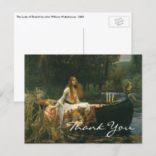 Cartão Postal Waterhouse's The Lady of Shalott
