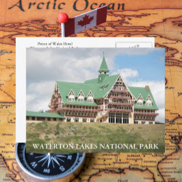 Cartão Postal Waterton Lake National Park Viagem