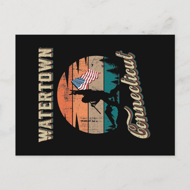 Cartão Postal Watertown Connecticut (Frente)