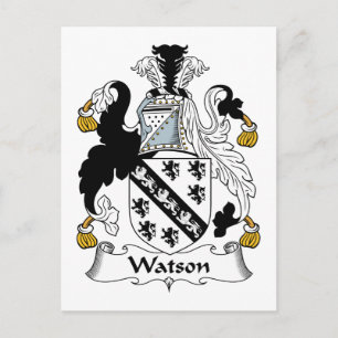 Cartão Postal Watson Family Crest