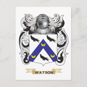 Cartão Postal Watson Family Crest (Casaco de armas)