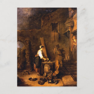 Cartão Postal Watteau, Jean-Antoine Art