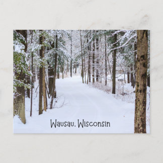 Cartão Postal Wausau Wisconsin em Winter