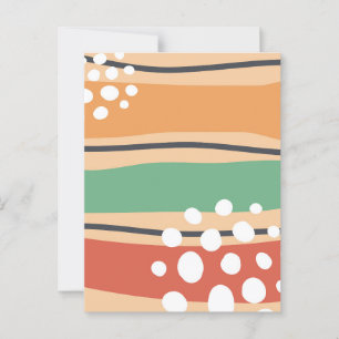 Cartão postal Wavy abstrato moderno