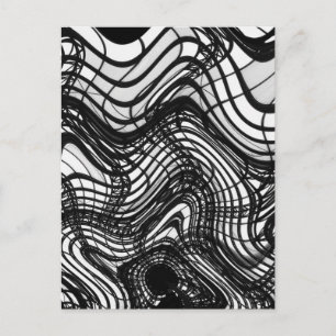 Cartão Postal Wavy, Teto Branco E Preto, 2016 Imagens SVP