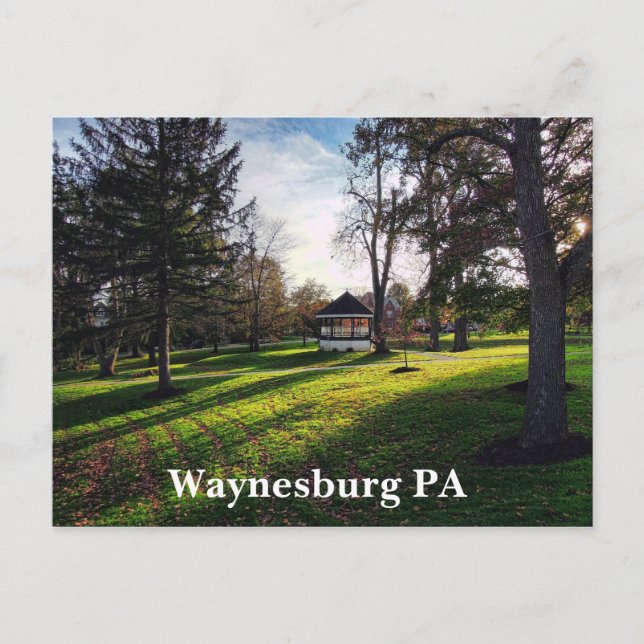 Cartão Postal Waynesburg PA (Frente)