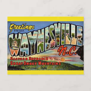 Cartão Postal Waynesville Grandes Montanhas Fumos