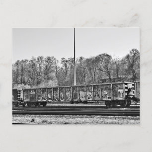 Cartão Postal WC 54155 old Wisconsin Central gondola