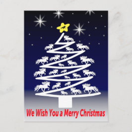 Cartão Postal We Wish you a Merry Christmass Postkarte