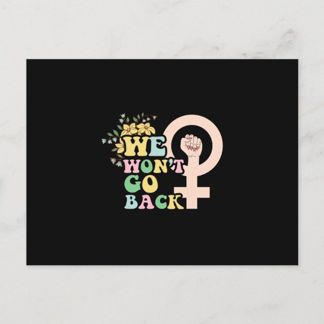 Cartão Postal We Won't Go back (Frente)
