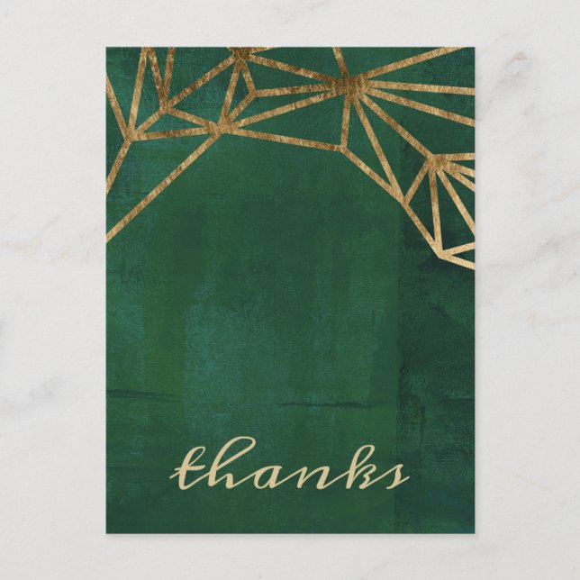 Cartão Postal Web da selva Dourada e verde (Frente)