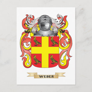 Cartão Postal Weber Family Crest (Casaco de Armas)