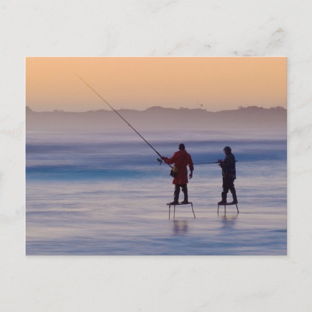 Cartão Postal Wedge Island (pescadores de plataforma) (Frente)