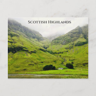 Cartão Postal Wee White House Glen Coe Highlands Escoceses