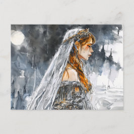 Cartão Postal Weeping Princess Rosstrappe Legend Fantasy Scene