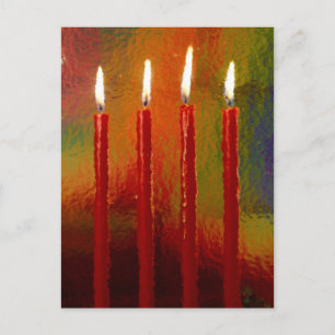 Cartão Postal Weihnacht,Advent, brennende escreveu Kerzen festli