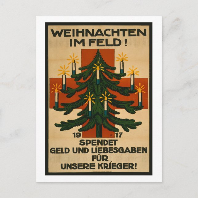 Cartão Postal Weihnachten Im Feld (Frente)