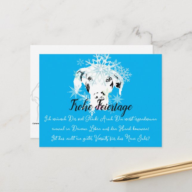 Cartão postal Weihnachten mit Neujahrsvorsatz (Frente/Verso In Situ)