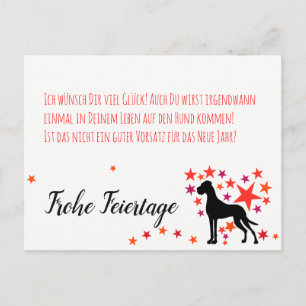 Cartão Postal Weihnachten mit Neujahrsvorsatz