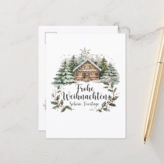 Cartão Postal Weihnachtliche Weihnachtskarte mit Grußtext