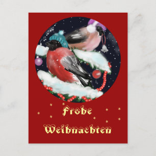Cartão Postal Weihnachtsgruss, Dompfaff