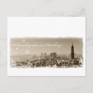 Cartão Postal Weihnachtsgrüße aus Hamburg, Weihnachtskarte, ed