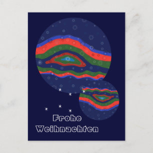 Cartão Postal Weihnachtskarte..Lichtsterne