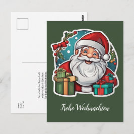 Cartão Postal Weihnachtsmann mit Geschenken - 
