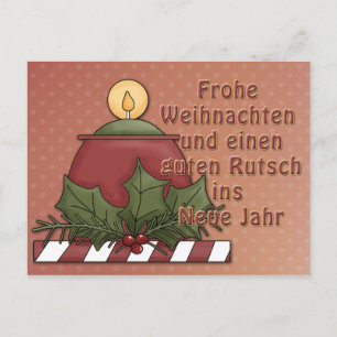 Cartão Postal Weihnachtsmouti mit Kerze